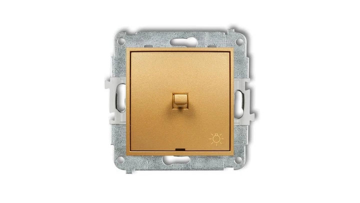 MINI Przycisk /światło/ w stylu amerykańskim złoty 29MWPUS-5