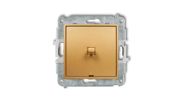 MINI Łącznik dwubiegunowy /0-1/ w stylu amerykańskim złoty 29MWPUS-9