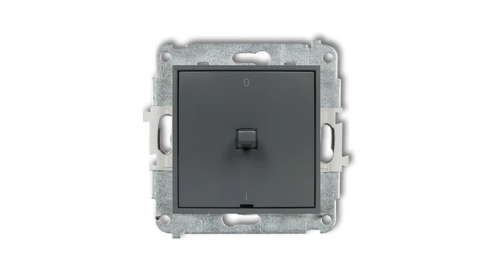 MINI Łącznik dwubiegunowy /0-1/ w stylu amerykańskim grafitowy mat 28MWPUS-9