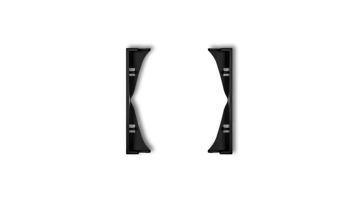 MINI Ramka pośrednia do gniazd podwójnych czarny mat 12MRP-2