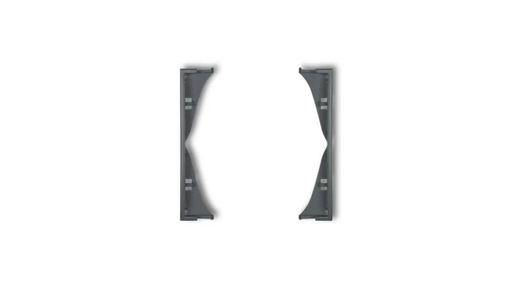 MINI Ramka pośrednia do gniazd podwójnych grafitowy mat 28MRP-2