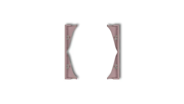 MINI Ramka pośrednia do gniazd podwójnych lawendowa 42MRP-2