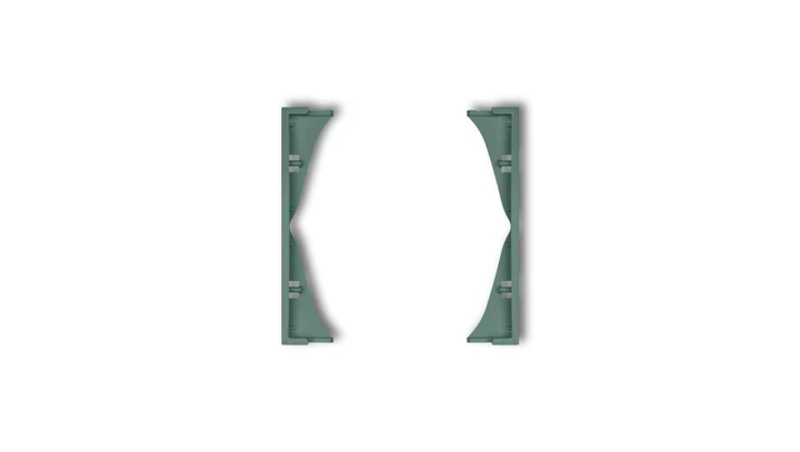 MINI Ramka pośrednia do gniazd podwójnych szmaragdowa 51MRP-2