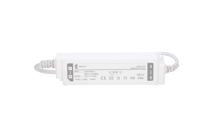 Zasilacz LED 12V DC 40W 3,33A IP65 /z zabezpieczeniami/ ZLDP 40-12YCL 19712-9038
