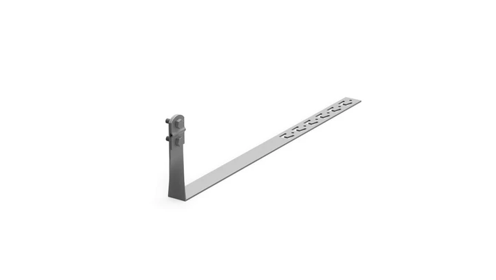 Uchwyt pod dachówkę L-415mm H-100mm ocynk skręcony skręcany z zaczepami 11.3.1/Z/S OG /91103402/