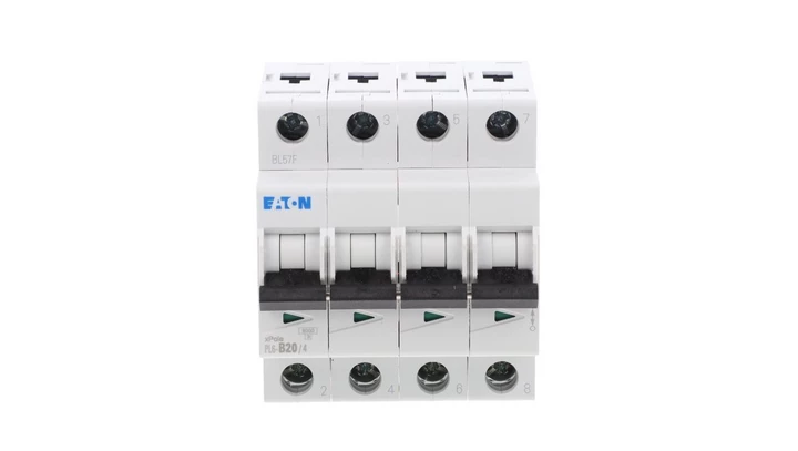 Wyłącznik nadprądowy 4P B 20A 6kA AC PL6-B20/4 166497