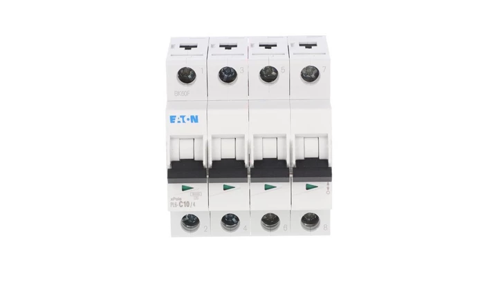 Wyłącznik nadprądowy 4P C 10A 6kA AC PL6-C10/4 166515