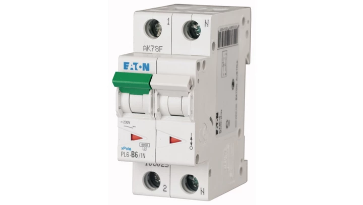 Wyłącznik nadprądowy 1P+N B 6A 6kA AC PL6-B6/1N 106025