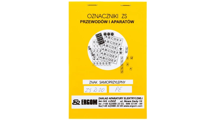 Znaki samoprzylepne ZS D20/PE E04ZP-02030403400