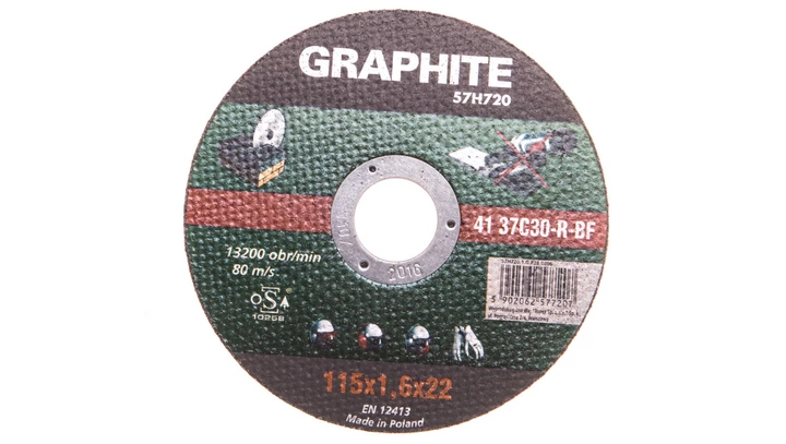 Tarcza tnąca do kamienia 115 x 1.6 x 22.2 mm, 41 37C30-R-BF