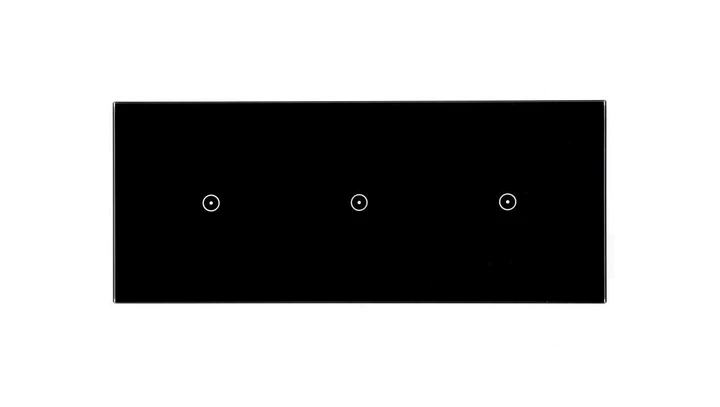 Panel dotykowy S54 Touch, 3 moduły, 1 pole dotykowe + 1 pole dotykowe + 1 pole dotykowe, zastygła lawa DSTR3111/73