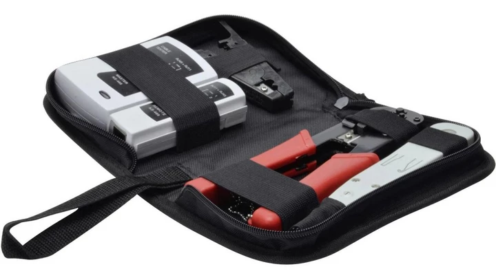 zestaw narzędzi sieciowych z testerem okablowania DN-94022