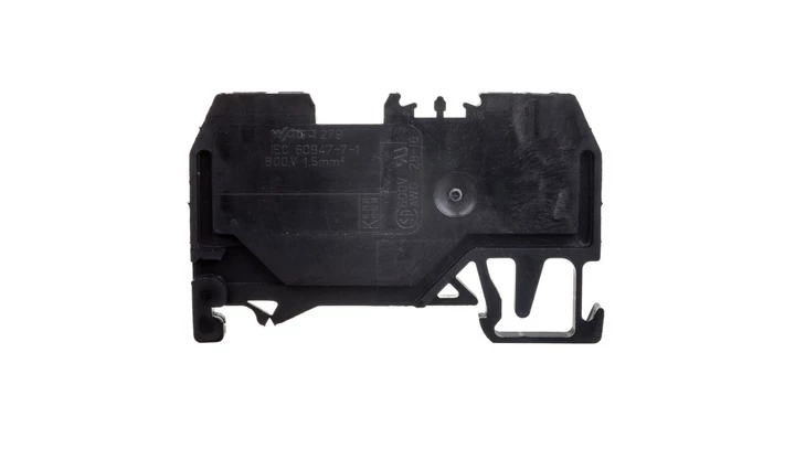 Złączka szynowa 2-przewodowa 1,5mm2 czarna 279-905 /100szt./