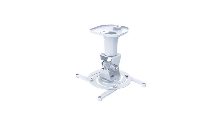 Uchwyt do Projektora Sufitowy 22cm 10kg Biały Regulowany