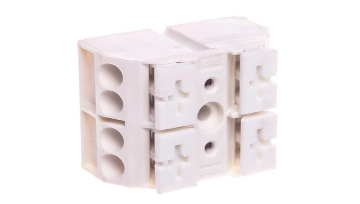 Blok zasilający 2-biegunowy biały 862-652 /500szt./