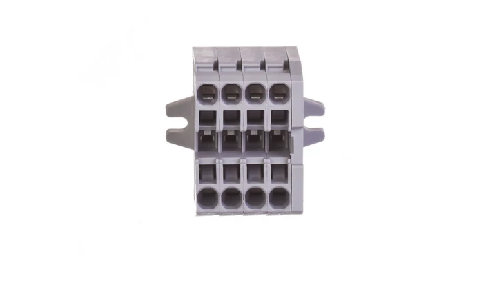 Listwa zaciskowa kompaktowa 2-przewodowa 2,5mm2 4-torowa z mocowaniem śrubowym szara 869-104 /100szt./