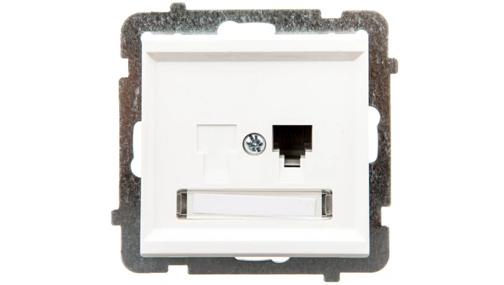 SONATA Gniazdo telefoniczne pojedyncze RJ11 ecru GPT-1R/m/27