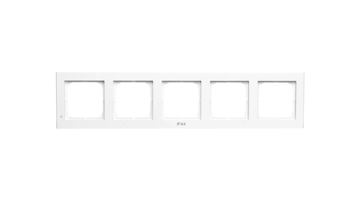 SONATA Ramka pięciokrotna do łączników IP44 biała RH-5R/00