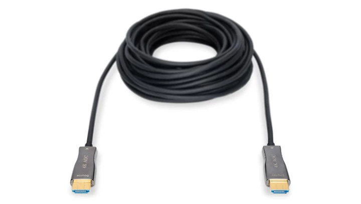 Kabel połączeniowy HDMI Hybrydowy Premium HighSpeed Ethernet 4K 60Hz UHD Typ HDMI A/HDMI A M/M 15m AK-330125-150-S
