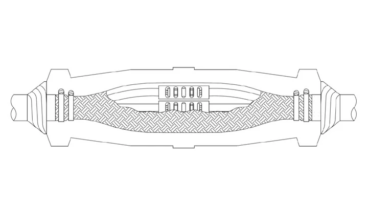 Mufa żywiczna przelotowa z żywicą UG, 3,6/6(7,2) kV, M6 MS6 UG pionowa, 427421