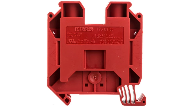 Złączka szynowa 2-przewodowa 35mm2 czerwona UT 35 RD 3044227 /50szt./