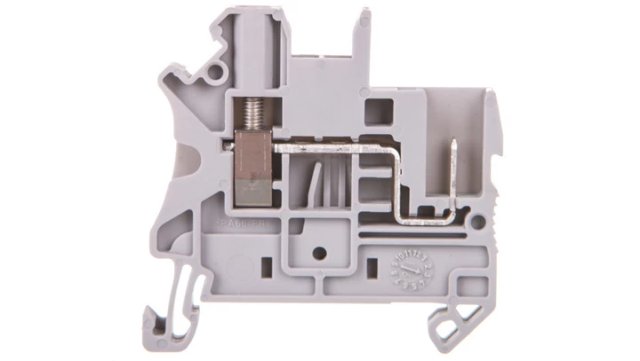 Złączka szynowa 2-przewodowa 2,5mm2 śrubowo/wtykowa szara UT 2,5/1P 3045017 /50szt./