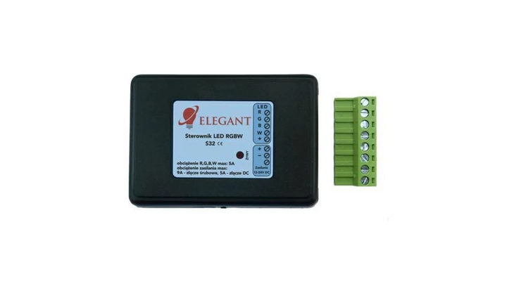 Kontroler led RGBW ELEGANT S32 12-24VDC sterownik (do pilotów Milight / Miboxer)