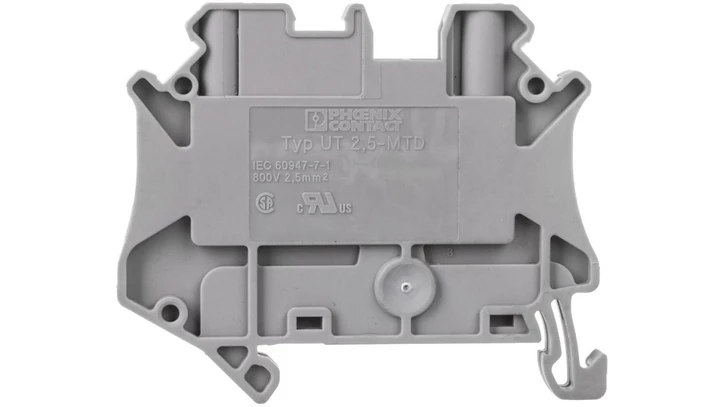 Złączka szynowa 2-przewodowa 2,5mm2 szara UT 2,5-MTD 3064085 /50szt./
