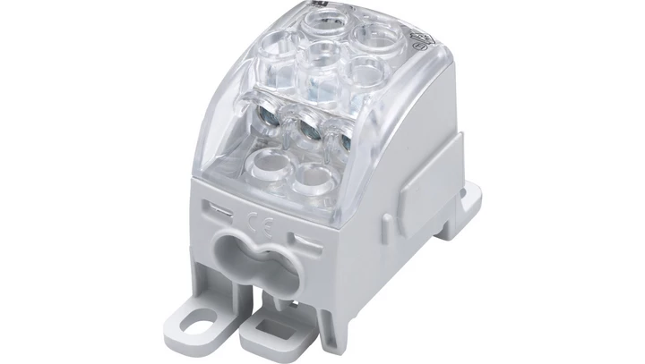 Blok rozdzielczy - uniwersalny Al/Cu SUB 160 (82040) SIMBLOCK szary 81653002