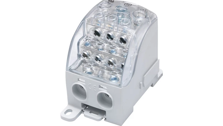 Blok rozdzielczy - uniwersalny Al/Cu SUB 490 (82090) SIMBLOCK szary 81652002