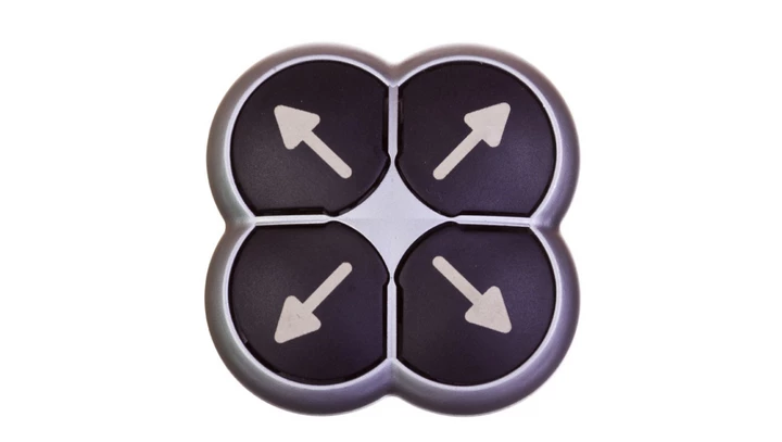 Napęd przycisku 4-ro pozycyjny czarny /strzałki/ z samopowrotem M22-DI4-S-X7 286338