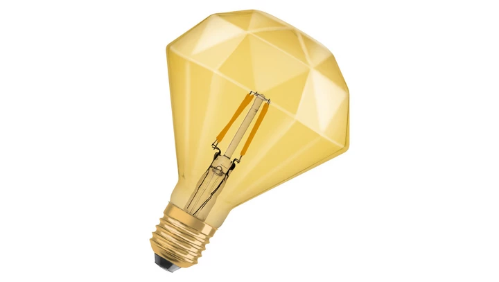 Żarówka LED Vintage 1906 LED CL DIAMOND FIL GOLD 40 non-dim 4,5W/825 E27 4058075091955
