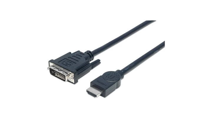 Kabel HDMI na DVI-D 24+1 Dual Link M/M 1.8m Czarny