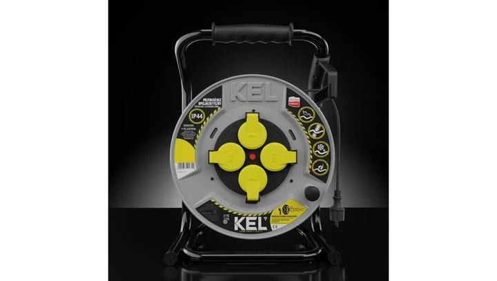 Przedłużacz bębnowy HAEVY LINE 30m H07BQ-F 3x2,5 4xGS /+termik/ 16A IP44 niebieski