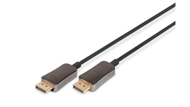 Kabel połączeniowy hybrydowy AOC DisplayPort 1.4 8K 60Hz UHD DP-DP M-M czarny 30m AK-340107-300-S