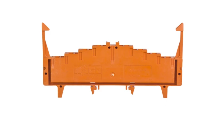 Złączka potencjałowa 4-piętrowa z zatrzaskami pomarańczowa 727-225/023-000 /50szt./