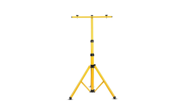 Statyw podwójny do naświetlaczy LED Żółty 9104