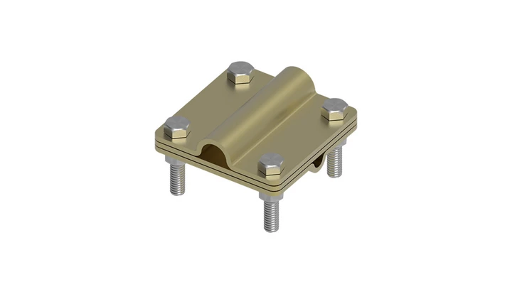 Złącze uniwersalne 3-elem. 80x80 drut8-pręt16 mosiądz 215.6.1 MS 21501610