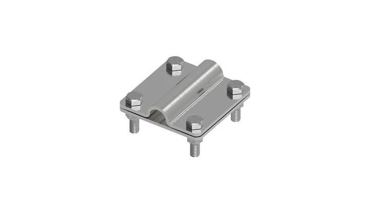 Złącze uniwersalne 2-elem. 80x80 bednarka-pręt16 stal nierdzewna 215.3 NI 21500305