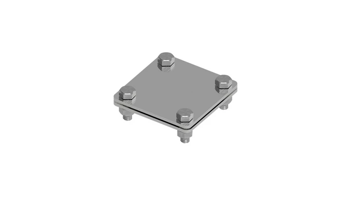 Złącze uniwersalne 2-elem. 80x80 bednarka-bednarka stal nierdzewna 215.1 NI 21500105