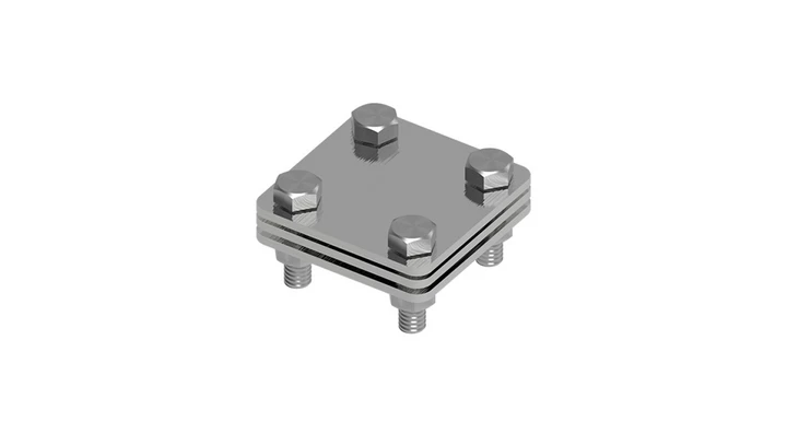 Złącze uniwersalne 3-elem. 60x60 bednarka-bednarka stal nierdzewna 214.1.1 NI 21401105