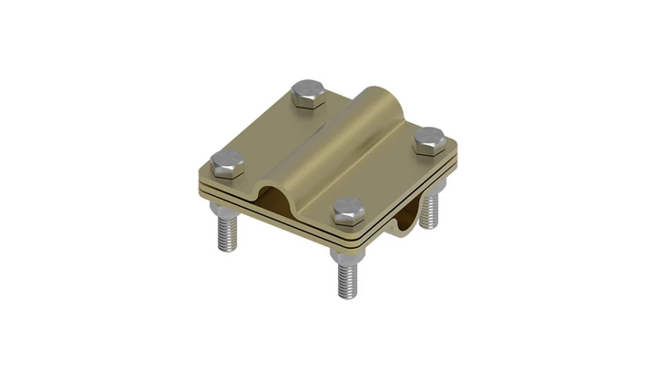 Złącze uniwersalne 3-elem. 80x80 pręt16-pręt16 mosiądz 215.5.1 MS 21501510