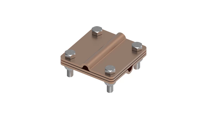 Złącze uniwersalne 3-elem. 80x80 drut8-drut8 miedź 215.4.1 CU 21501403