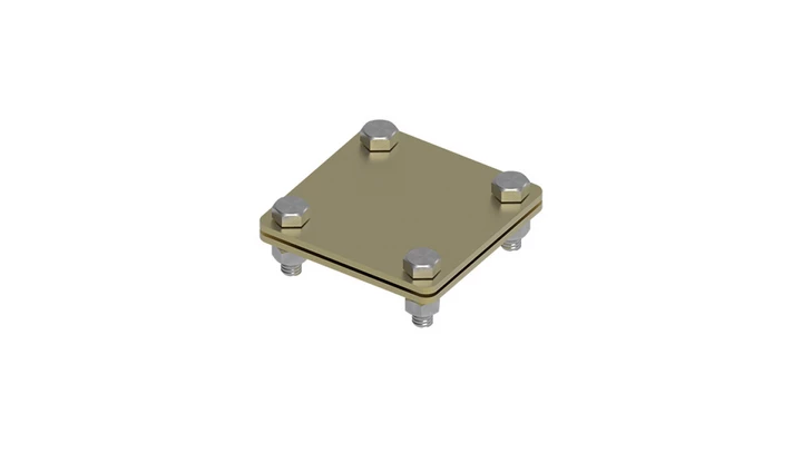 Złącze uniwersalne 2-elem. 80x80 bednarka-bednarka mosiądz 215.1 MS 21500110