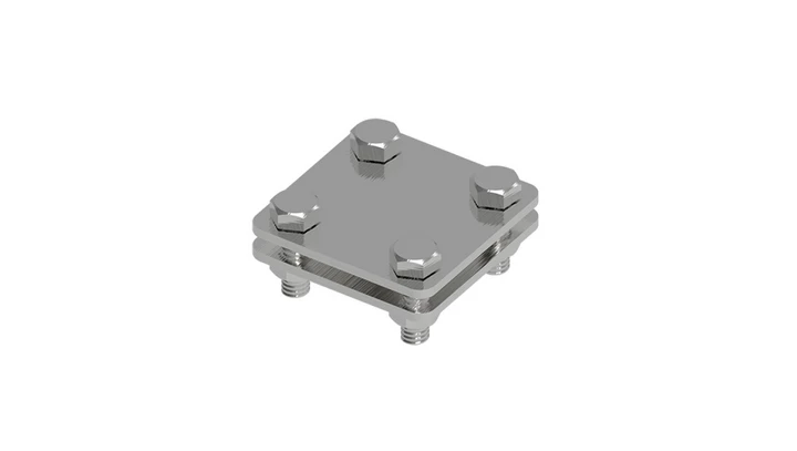 Złącze uniwersalne 2-elem. 60x60 bednarka-bednarka stal nierdzewna 214.1 NI 21400105