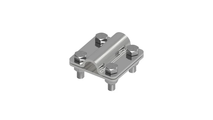 Złącze uniwersalne 2-elem. 60x60 bednarka-pręt16 stal nierdzewna 214.3 NI 21400305