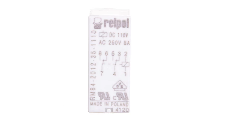 Przekaźnik miniaturowy 2P 110V DC PCB AgNi RM84-2012-35-1110 600339
