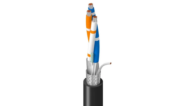 Kabel do magistral szeregowych RS485 1x3x22AWG PVC czarny BL-3106A 00152 /152m/