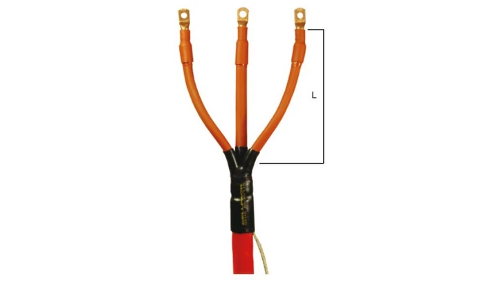 Głowica wnętrzowa do kabli 3-żyłowych nieekranowanych, 3,6/6(7,2) kV, SEEV 150-240 / 1000, 427219