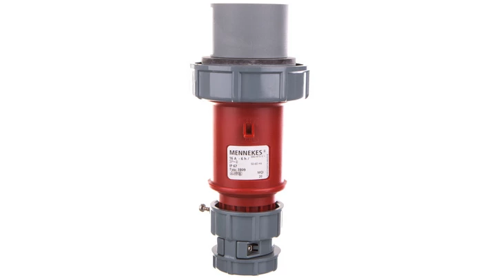 Wtyczka 1-częściowa PowerTOP 16A 4p 6h 400V IP67 zaciski śrubowe styki niklowane MEN3809